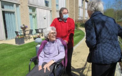Farnham Mill enjoying the sun and garden