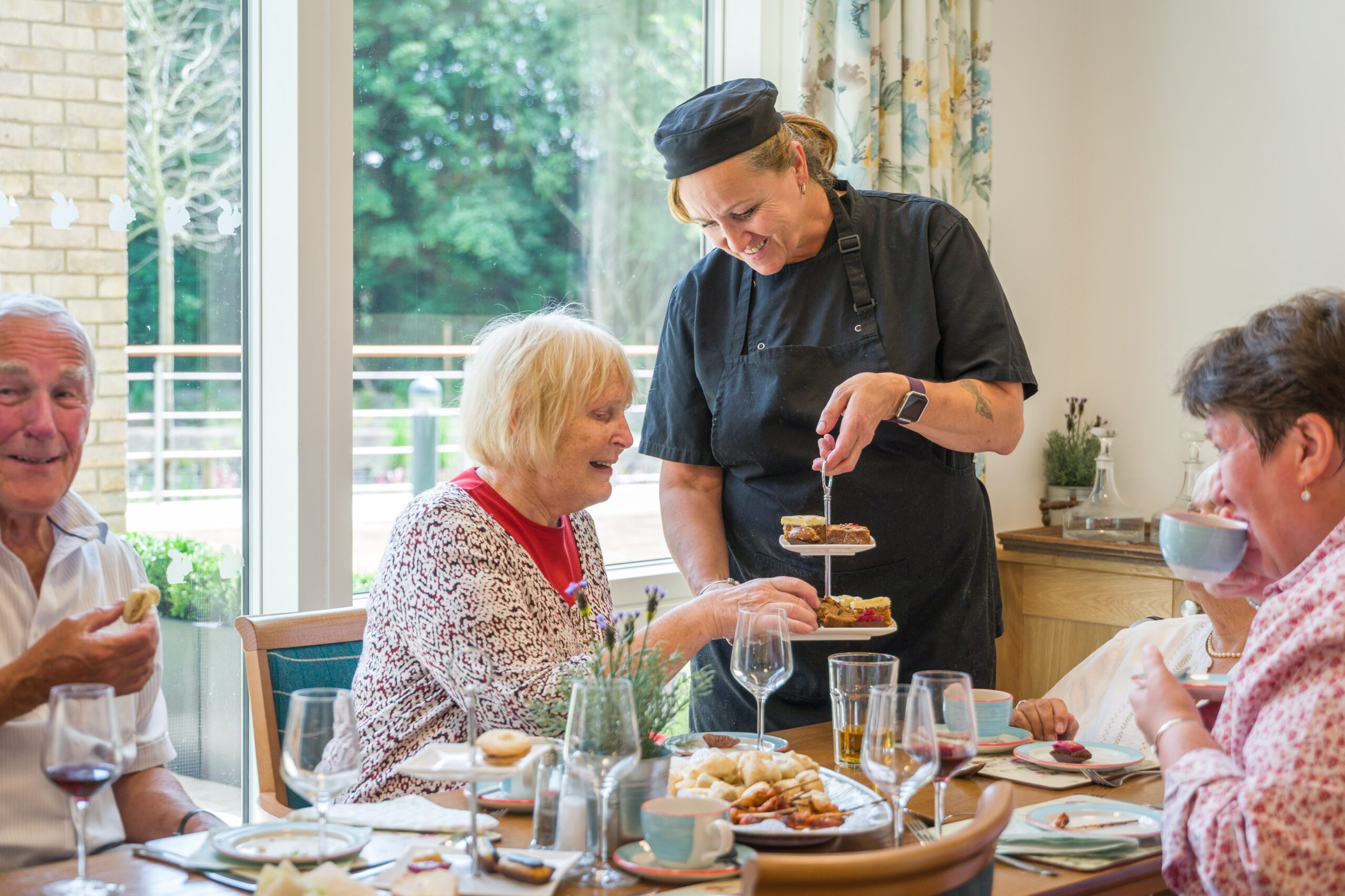 Chef serving Afternoon Tea (not palliative)